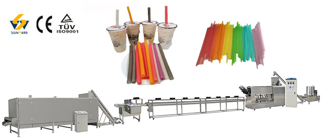 Edibe drinking straw production line